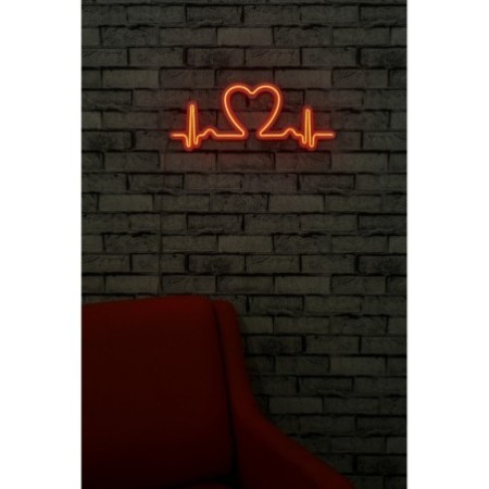 Iluminación LED decorativa de plástico Love Rhythm rojo 51x21x2 cm