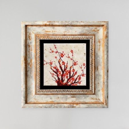 Cuadro decorativo enmarcado TC1237 multicolor 20x20 cm