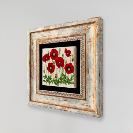 Cuadro decorativo enmarcado TC357225 multicolor 20x20 cm