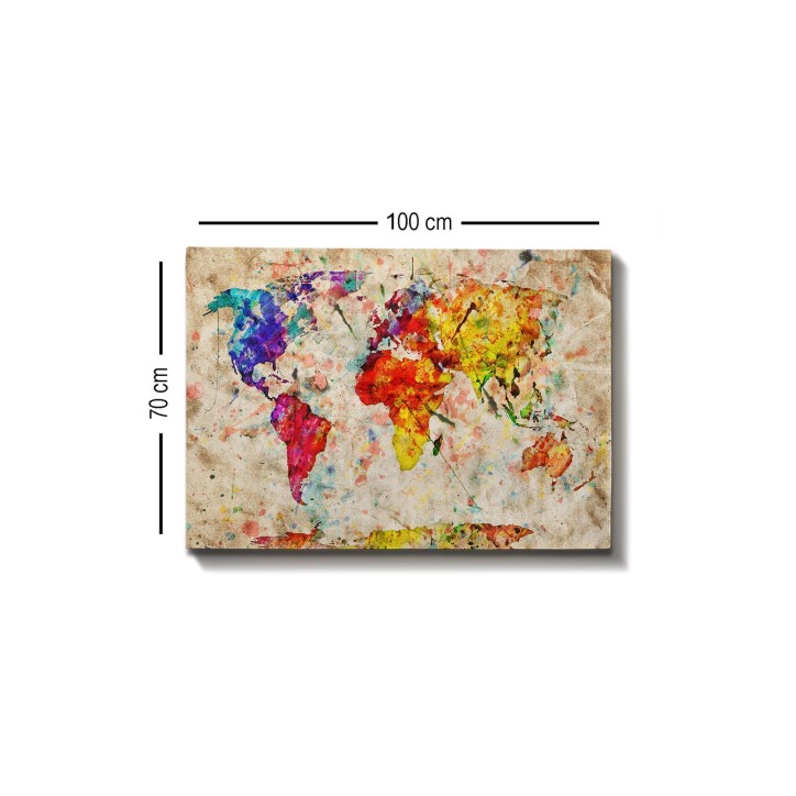 Pintura decorativa lienzo Kanvas Tablo-115 multicolor 70x100 cm