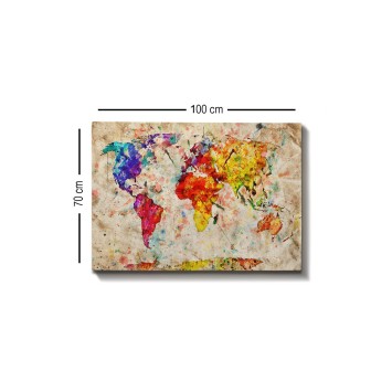 Pintura decorativa lienzo Kanvas Tablo-115 multicolor 70x100 cm