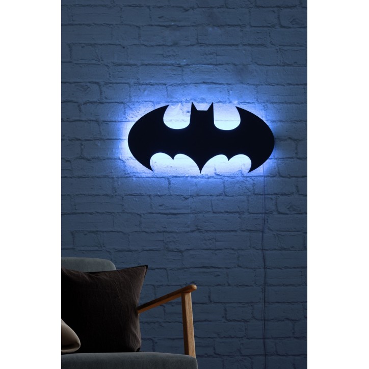 Iluminación LED decorativa Batman azul 50x25 cm