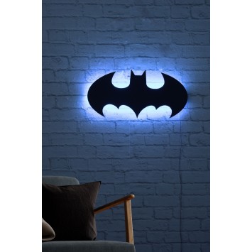 Iluminación LED decorativa Batman azul 50x25 cm