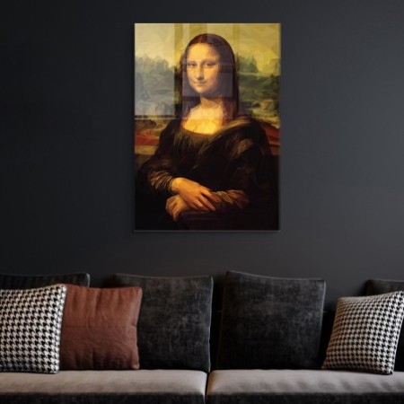 Pintura Mona Lisa vidrio templado UV-34 multicolor 70x100 cm