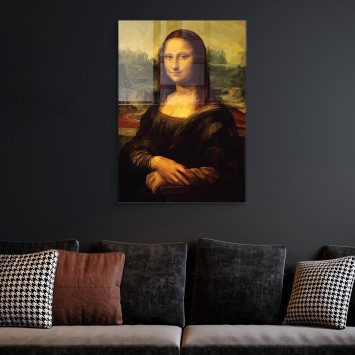 Pintura Mona Lisa vidrio templado UV-34 70 x 100 multicolor 70x100 cm