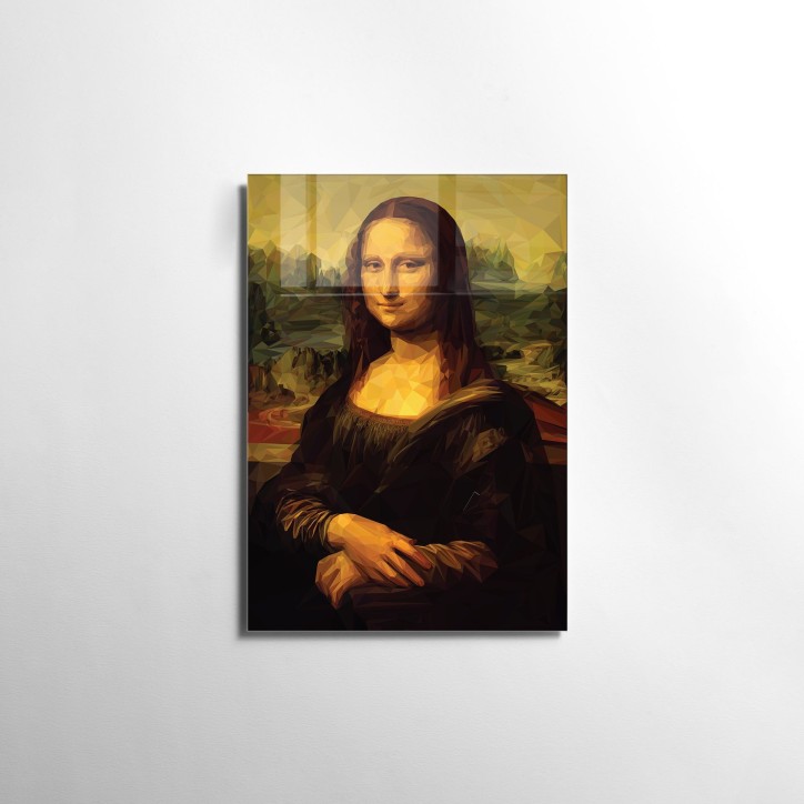 Pintura Mona Lisa vidrio templado UV-34 multicolor 70x100 cm