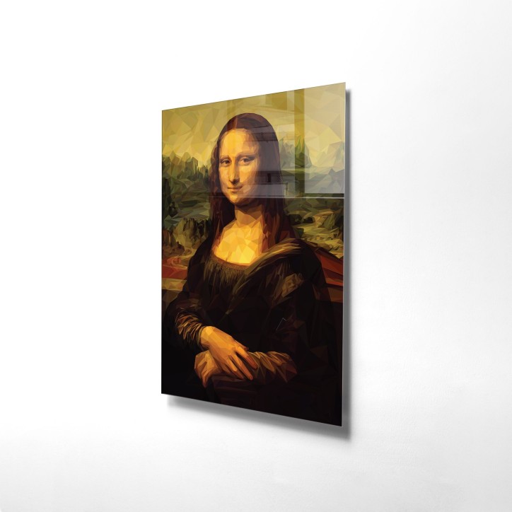 Pintura Mona Lisa vidrio templado UV-34 multicolor 70x100 cm