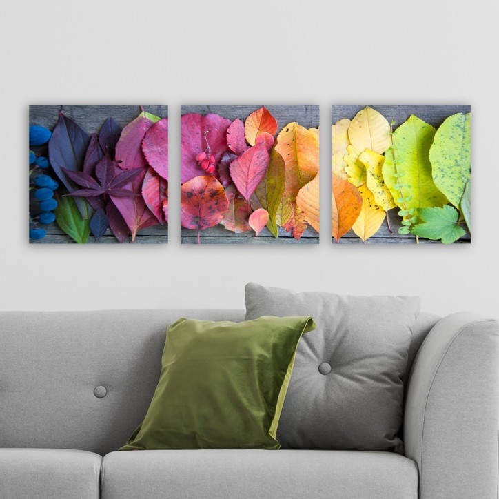 Pintura decorativa lienzo P2253353 multicolor 90x30 cm