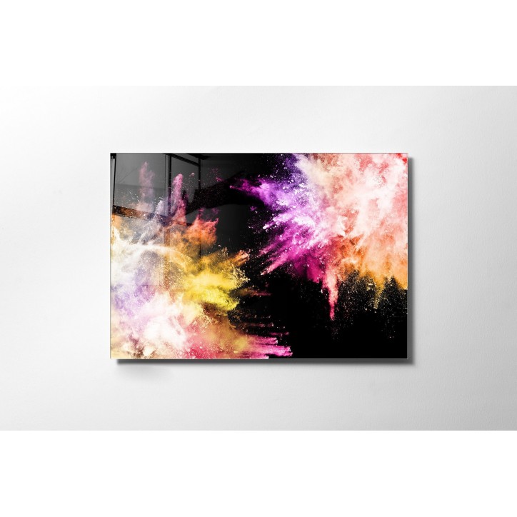 Pintura vidrio templado UV-5 multicolor 70x100 cm