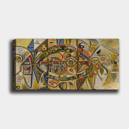 Pintura decorativa lienzo YTYMDRN145_50120 multicolor 50x120