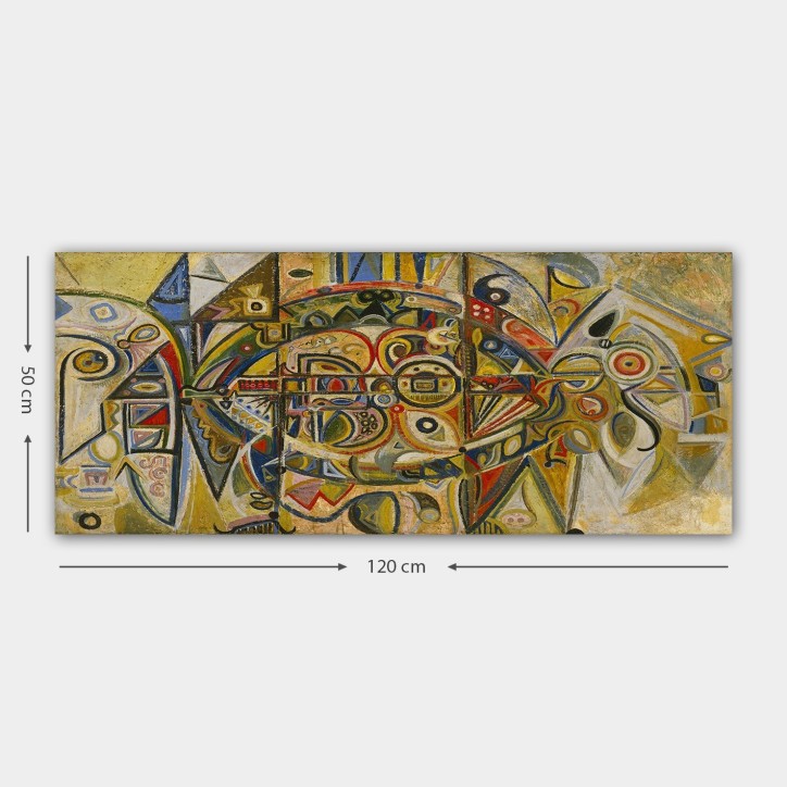 Pintura decorativa lienzo YTYMDRN145_50120 multicolor 50x120