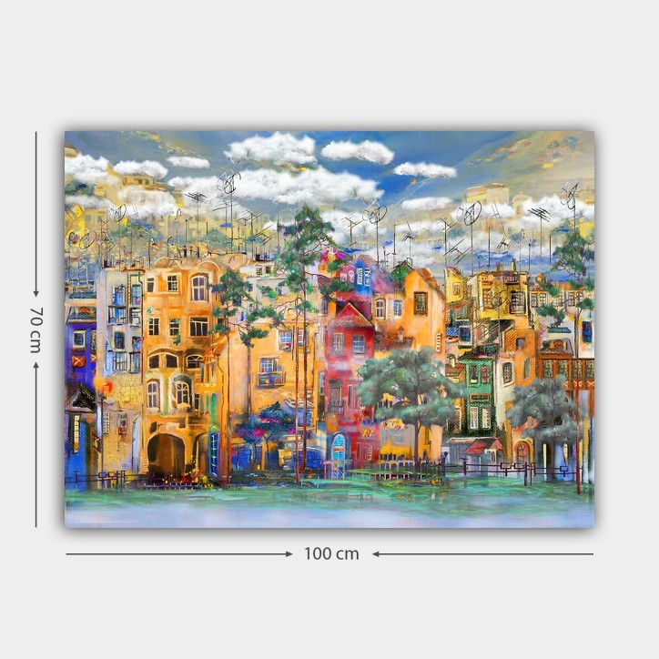 Pintura decorativa lienzo 622007036_70100 multicolor 70x100 cm