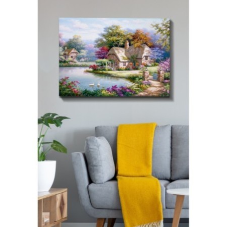 Pintura decorativa lienzo Kanvas Tablo-111 multicolor 70x100 cm