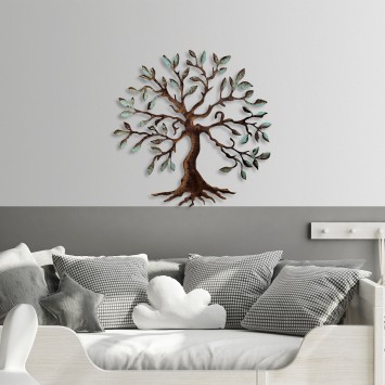 Decoración pared de metal Tree -1 multicolor 60x60 cm