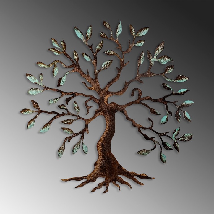 Decoración pared de metal Tree-1 multicolor 60x60 cm