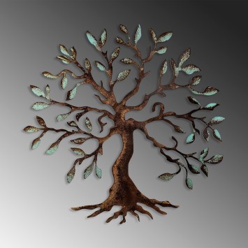 Decoración pared de metal Tree -1 multicolor 60x60 cm