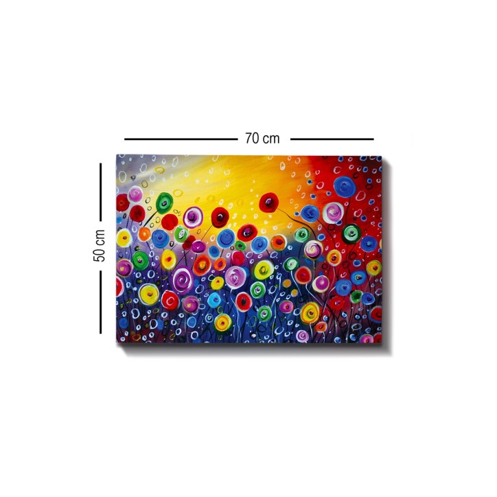 Pintura decorativa lienzo Kanvas Tablo-289 multicolor 50x70 cm