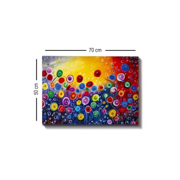 Pintura decorativa lienzo Kanvas Tablo -289 multicolor 50x70 cm