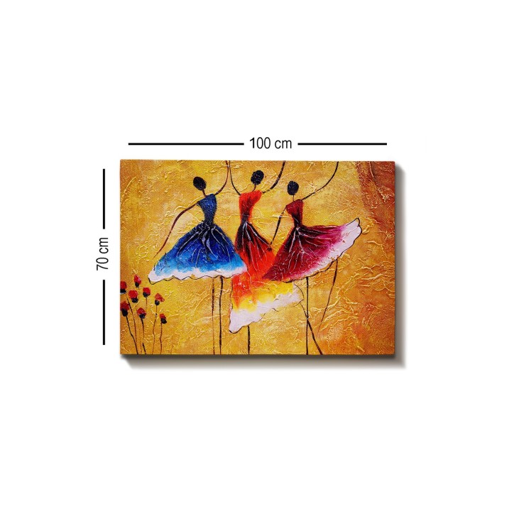 Pintura decorativa lienzo Kanvas Tablo-151 multicolor 70x100 cm