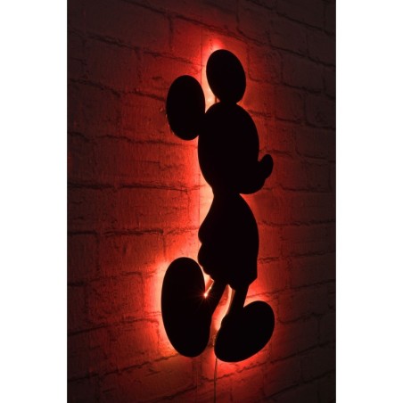 Iluminación LED decorativa Mickey Mouse rojo 32x50 cm