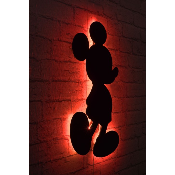 Iluminación LED decorativa Mickey Mouse rojo 32x50 cm