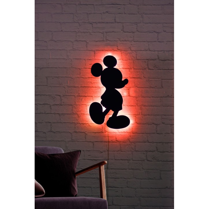 Iluminación LED decorativa Mickey Mouse rojo 32x50 cm