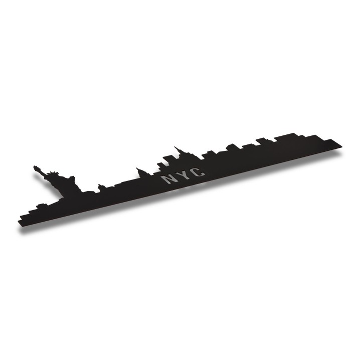 Iluminación LED decorativa NYC Skyline amarillo 80x24 cm