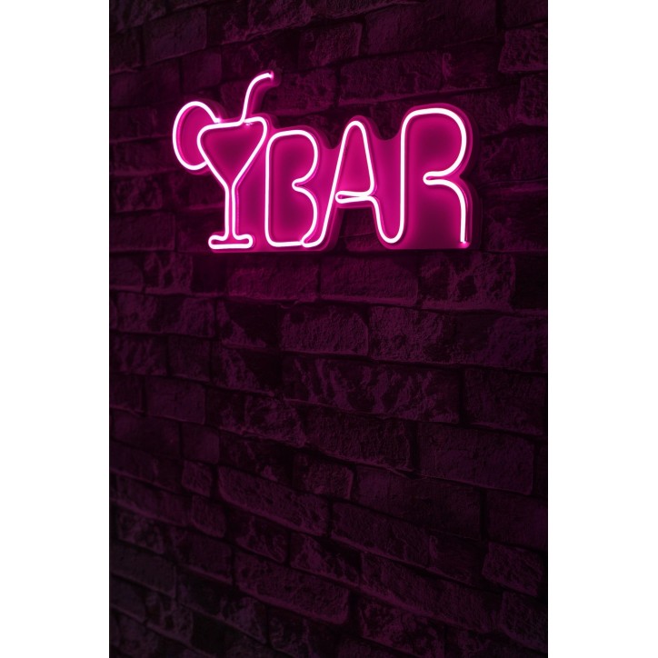 Iluminación LED decorativa de plástico Bar rosa