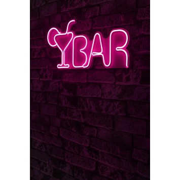 Iluminación LED decorativa de plástico Bar rosa