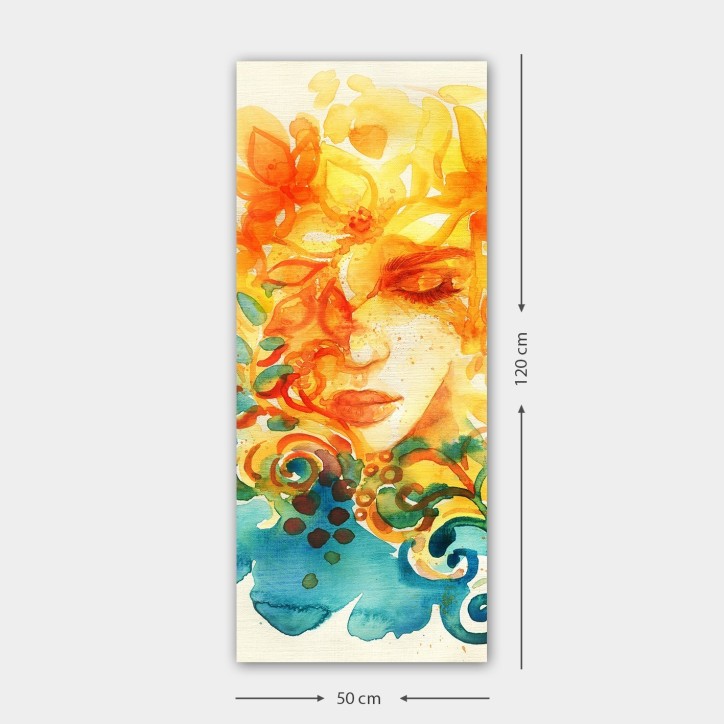 Pintura decorativa lienzo DKY21227481441_50120 multicolor 50x120