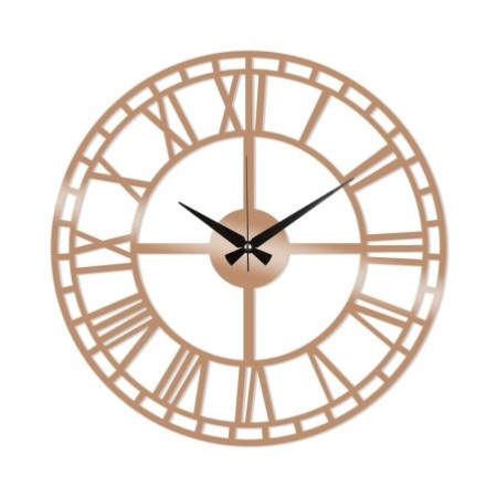 Reloj de pared metal Metal Wall Clock 2 cobre 48x48 cm