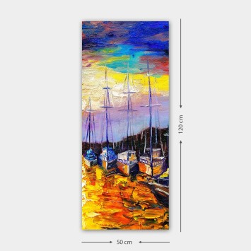 Pintura decorativa lienzo DKY241700161_50120 multicolor 50x120