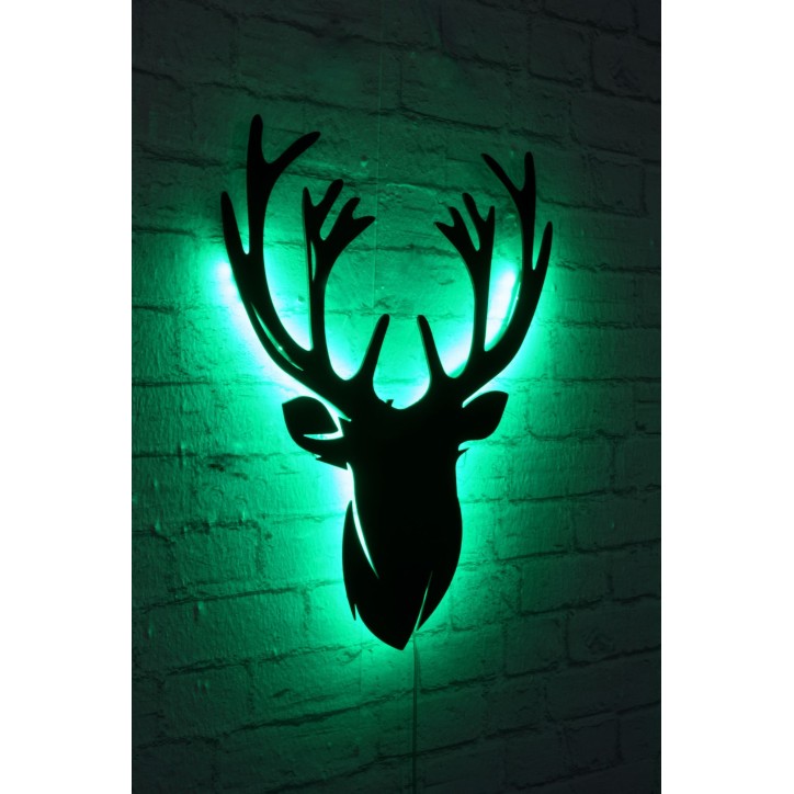 Iluminación LED decorativa Deer 2 verde 25x30 cm