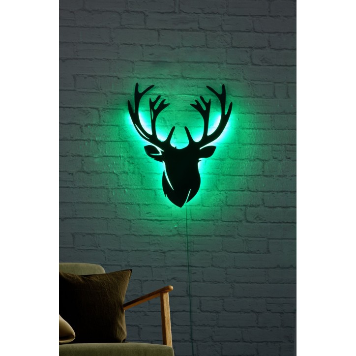 Iluminación LED decorativa Deer 2 verde 25x30 cm