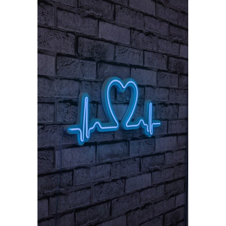 Iluminación LED decorativa de plástico Love Rhythm azul 51x21x2 cm