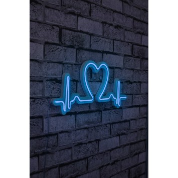 Iluminación LED decorativa de plástico Love Rhythm azul 51x21x2 cm