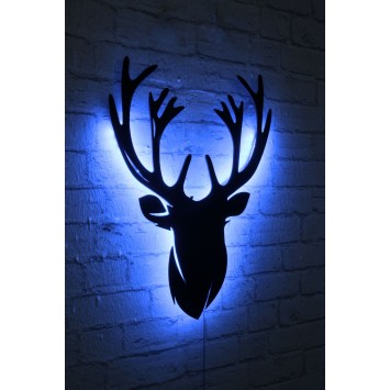 Iluminación LED decorativa Deer 2 azul 25x30 cm