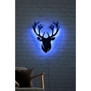 Iluminación LED decorativa Deer 2 azul 25x30 cm