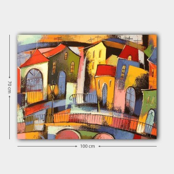 Pintura decorativa lienzo 1042732249_70100 multicolor 70x100 cm