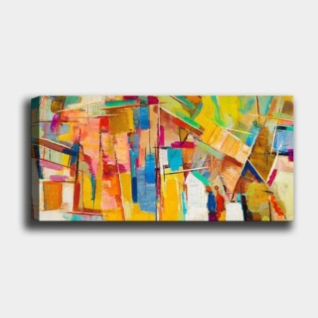 Pintura decorativa lienzo YTY129236510_50120 multicolor 50x120