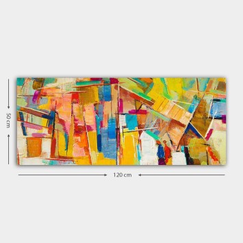 Pintura decorativa lienzo YTY129236510_50120 multicolor 50x120