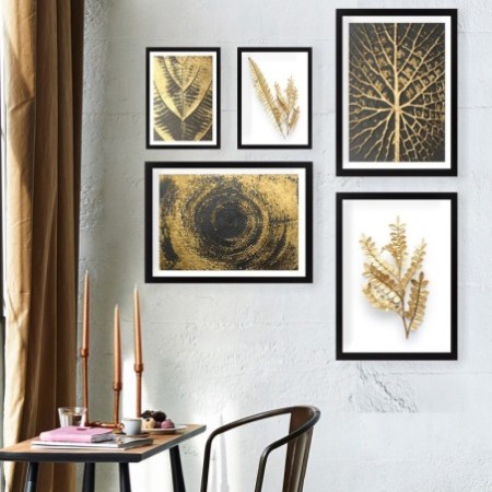 Cuadro decorativo enmarcado SET_009 multicolor 24x29 cm (2 piezas) 34x44 cm (3 piezas)