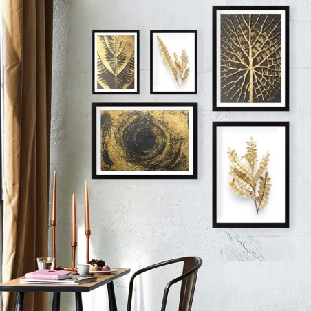 Cuadro decorativo enmarcado SET_009 multicolor 24x29 cm (2 piezas) 34x44 cm (3 piezas)