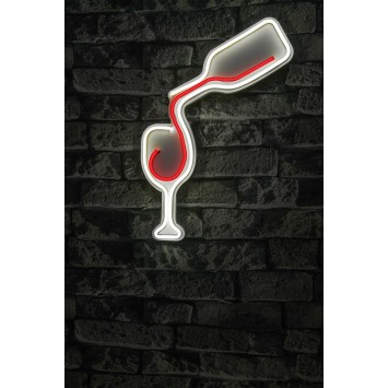 Iluminación LED decorativa de plástico Wine blanco rojo