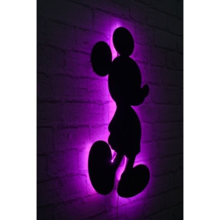 Iluminación LED decorativa Mickey Mouse rosa 32x50 cm