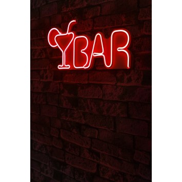 Iluminación LED decorativa de plástico Bar rojo