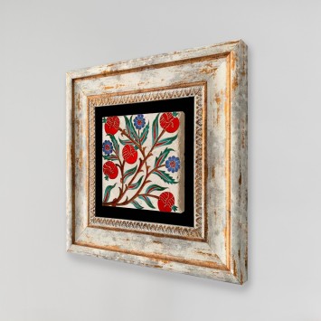 Cuadro decorativo enmarcado TC1238 multicolor 20x20 cm