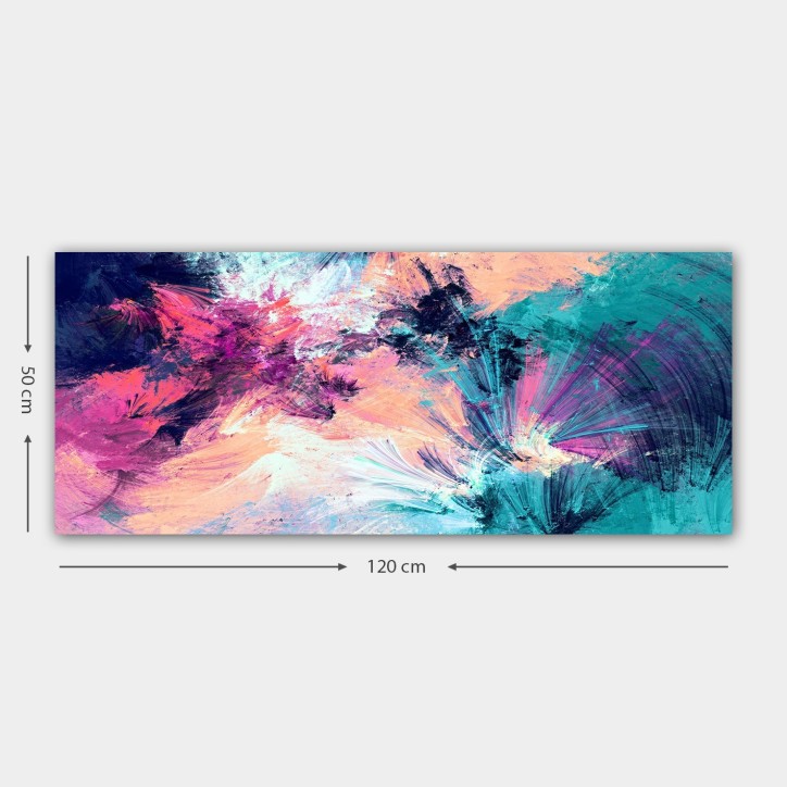 Pintura decorativa lienzo YTY642367879_50120 multicolor 50x120