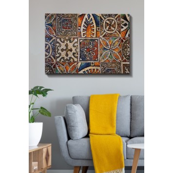 Pintura decorativa lienzo Kanvas Tablo-130 multicolor 70x100 cm