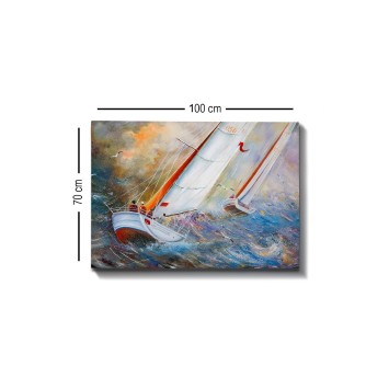 Pintura decorativa lienzo Kanvas Tablo-142 multicolor 70x100 cm